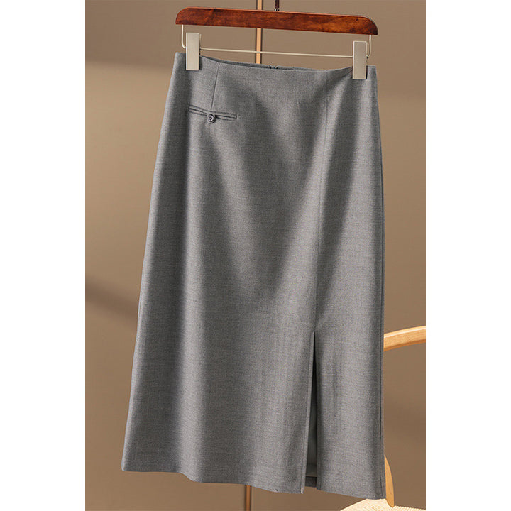 Ladies Elegant, high-necked pleated skirt Mune Fashion
