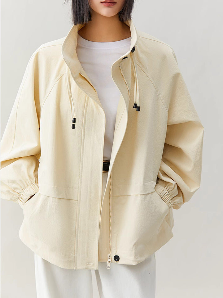 Women's casual transitional jacket with high collar Mune Fashion