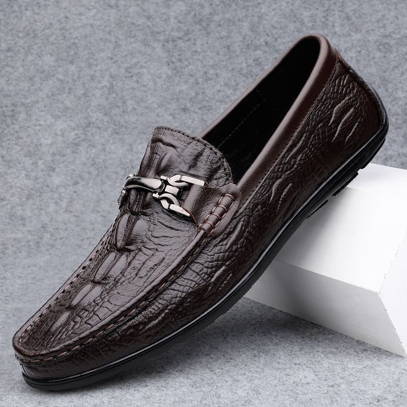 Men's Elegant Leather Moccasins Mune Fashion