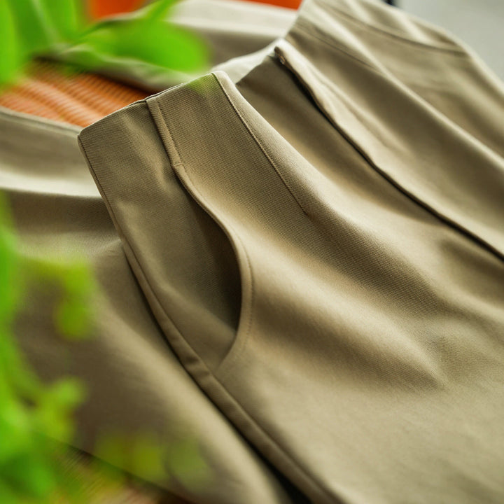 Women's elegant and comfortable high-waisted fabric pants Drune