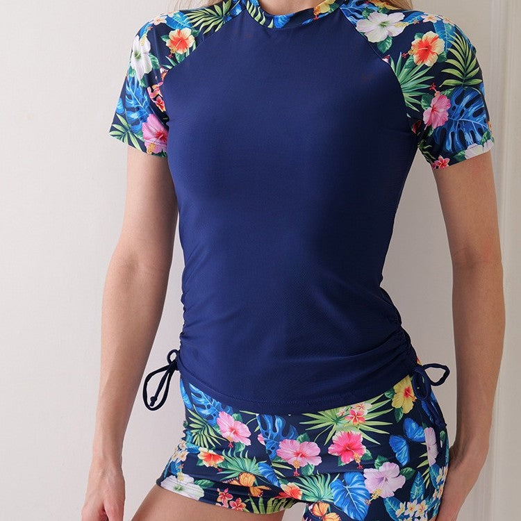 Women's Sporty Surf Set with Floral Design Mune Fashion