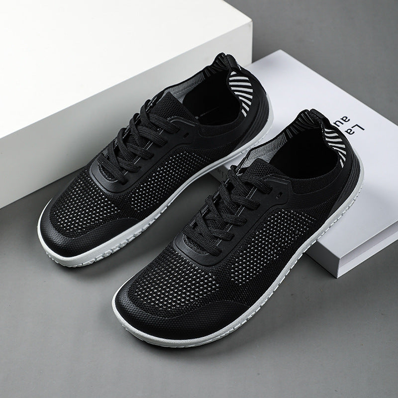 Unisex nan breathable knit sneakers with memory foam insole and flexible rubber outsole Mune Fashion
