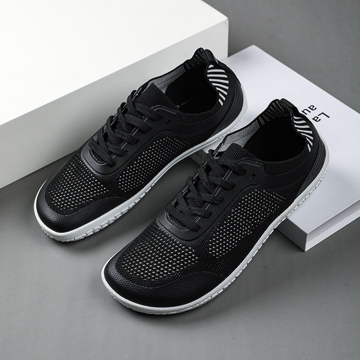 Unisex nan breathable knit sneakers with memory foam insole and flexible rubber outsole Mune Fashion