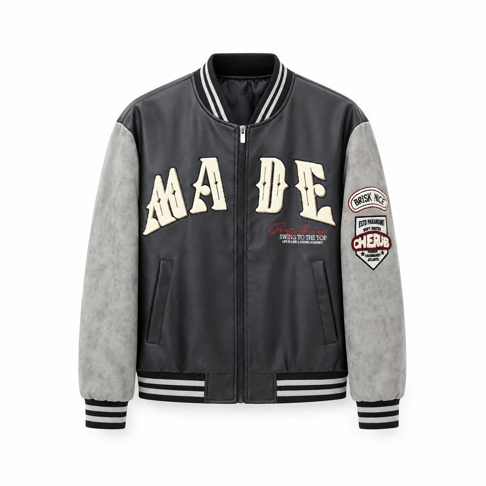 Women Fashionable Casual Bomber Jacket Mune Fashion