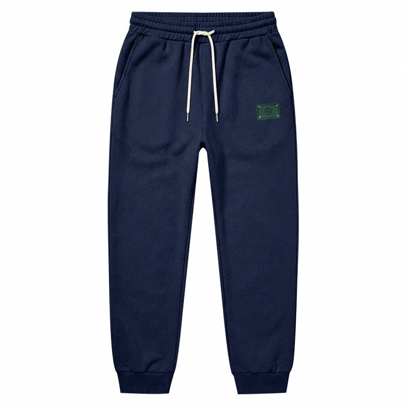 Men's Minimalist Fleece Jogging Pants with Elastic Drawstring and Narrow Cuffs Mune Fashion
