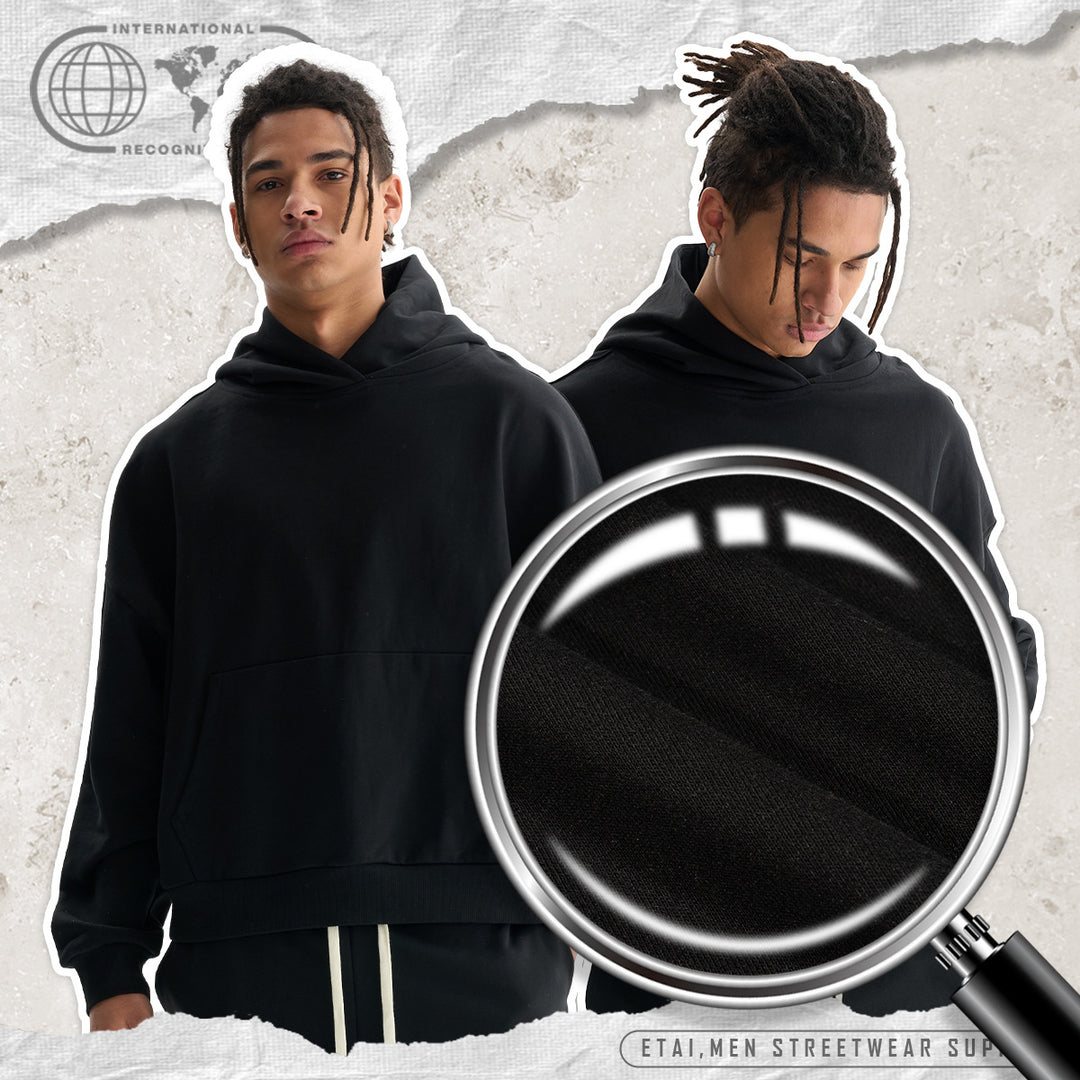Women Wide Cut Hoodie with Cropped Hem and Kangaroo Pocket Mune Fashion