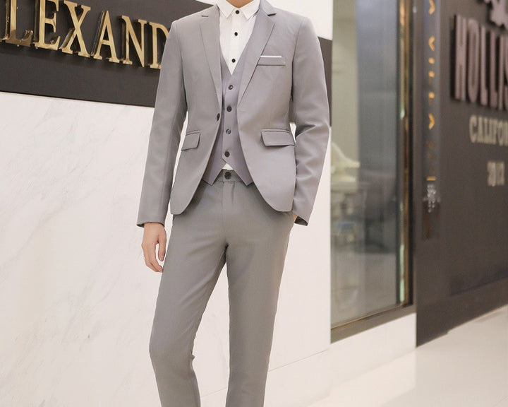 Men's modern evening jacket with slim silhouette and slim-cut suit pants Mune Fashion