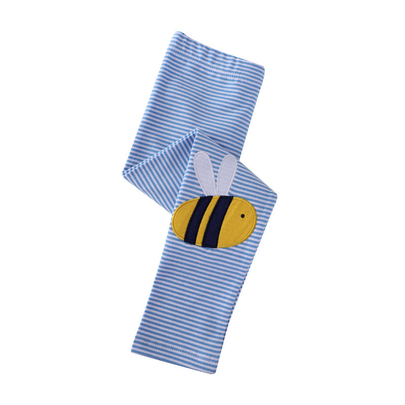 Girls leggings with colorful bee and sun motif Mune Fashion