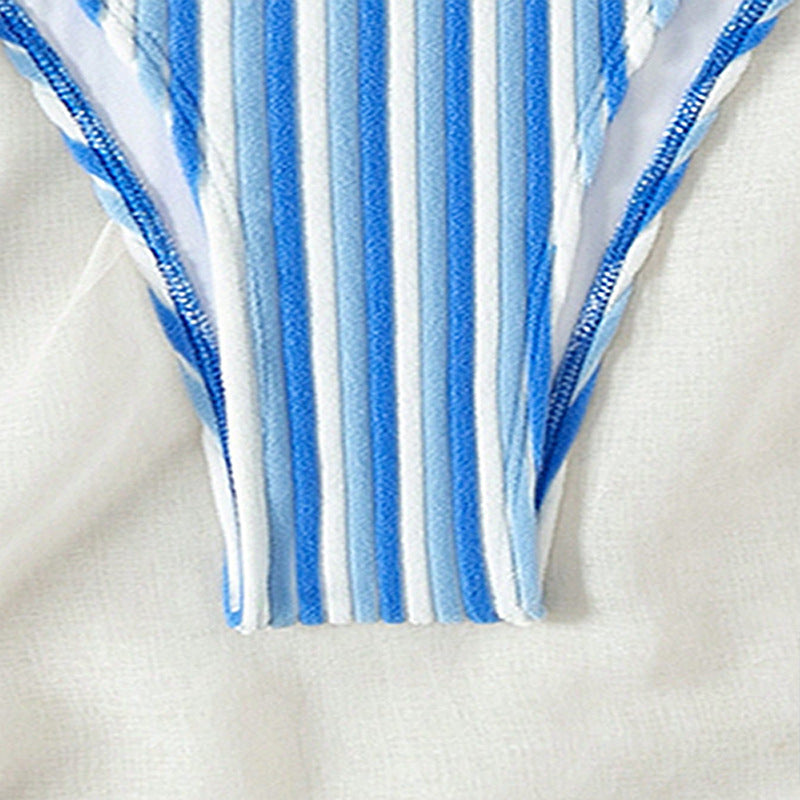 Women's bikini slip with adjustable straps and striped design Mune Fashion