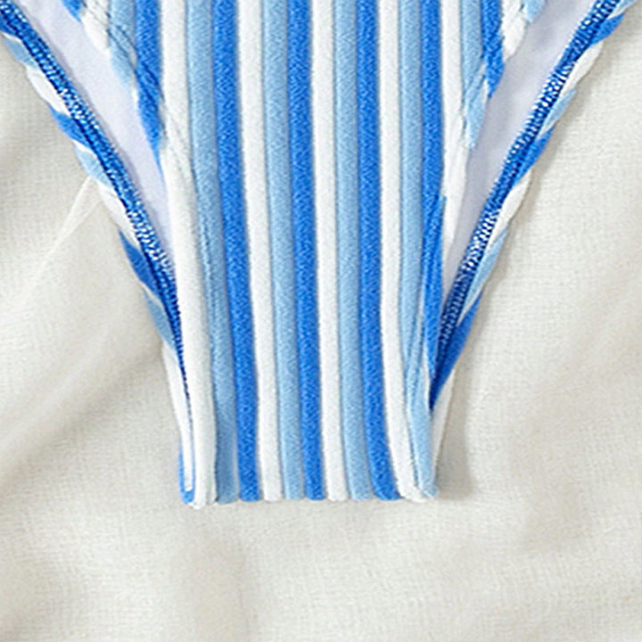 Women's bikini slip with adjustable straps and striped design Mune Fashion