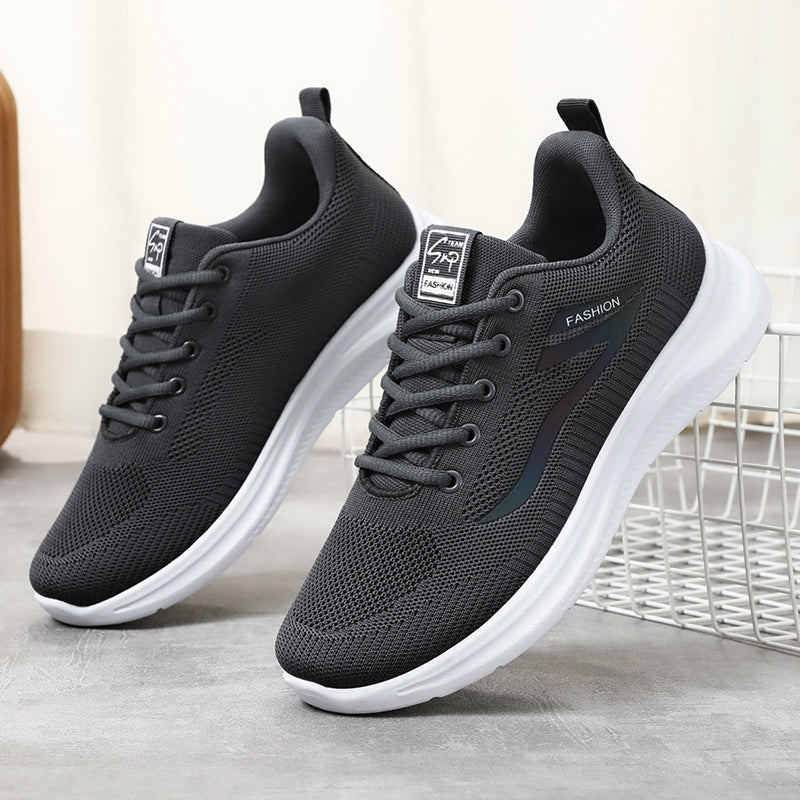 Unisex nan lightweight knitted casual sneakers with padded heel support and non-slip profile sole Mune Fashion