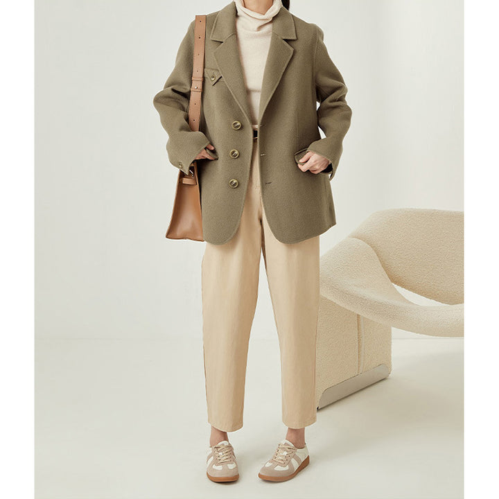 Women Elegant and Comfortable Wool Jacket Drune