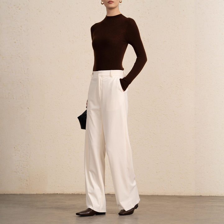 Women's High-Waisted Loose Corduroy Pants Mune Fashion