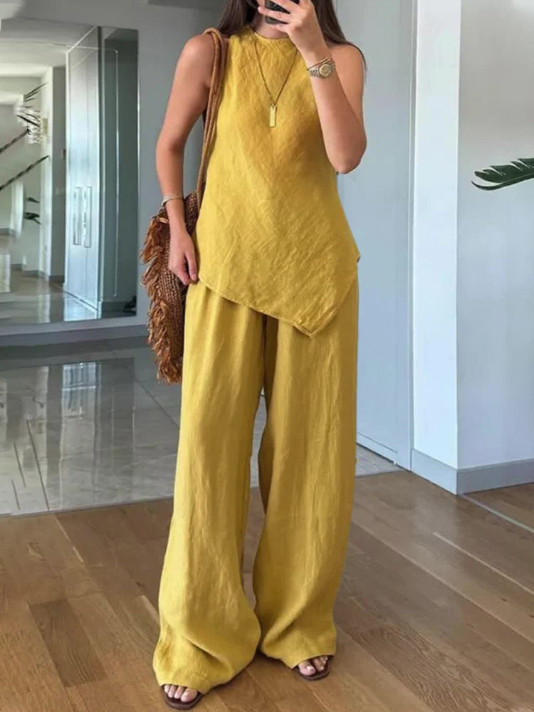 Ladies Lightweight and Flowing Two-Piece Set Mune Fashion