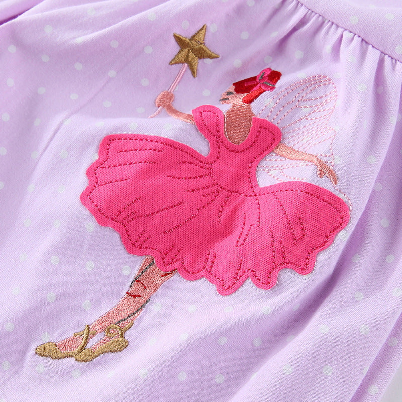 Girls' Ballet Dress with Enchanting Embroidery Design Mune Fashion