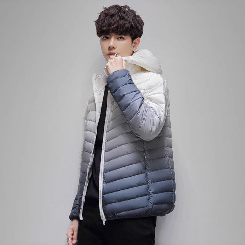 Men's lightweight padded quilted jacket with stand-up collar and thermal lining Mune Fashion