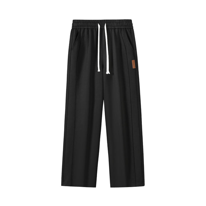Women's Wide Lounge Sweatpants with Drawstring and Straight Leg Mune Fashion