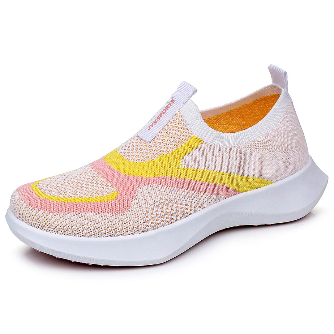 Women's seamless knitted sock sneakers with elastic entry, breathable mesh structure, and lightweight EVA cushioning Mune Fashion