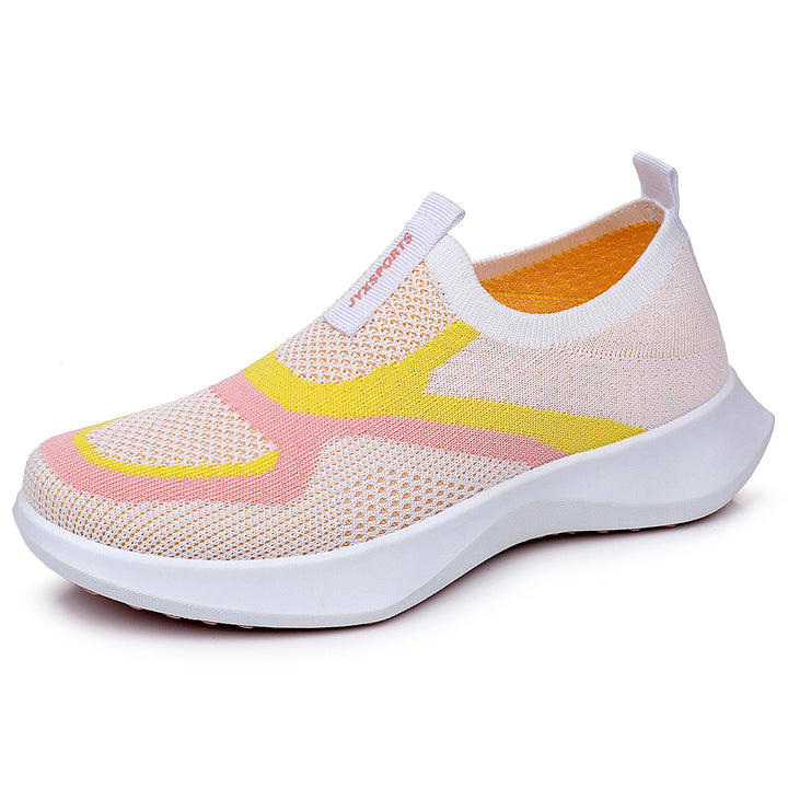 Women's seamless knitted sock sneakers with elastic entry, breathable mesh structure, and lightweight EVA cushioning Mune Fashion