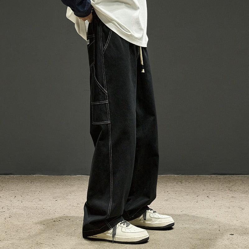 Men's Fashion Cargo Pants with Wide Legs Mune Fashion
