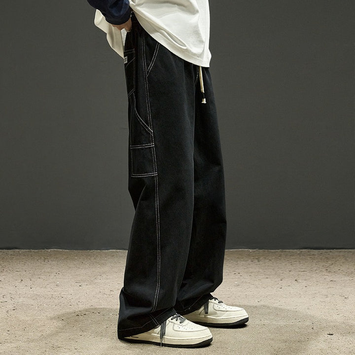 Men's Fashion Cargo Pants with Wide Legs Mune Fashion