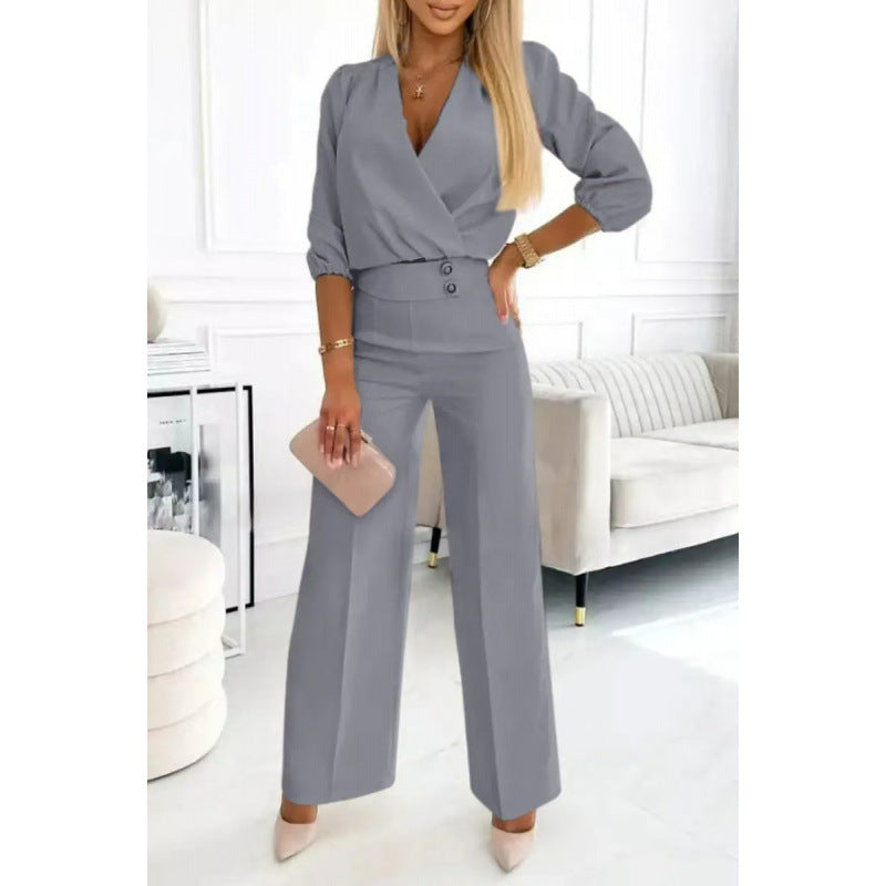 Women elegant jumpsuit with wide legs Mune Fashion