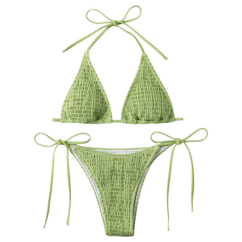 Women's Triangle Bikini Set with Adjustable Straps and Minimalistic Design Mune Fashion