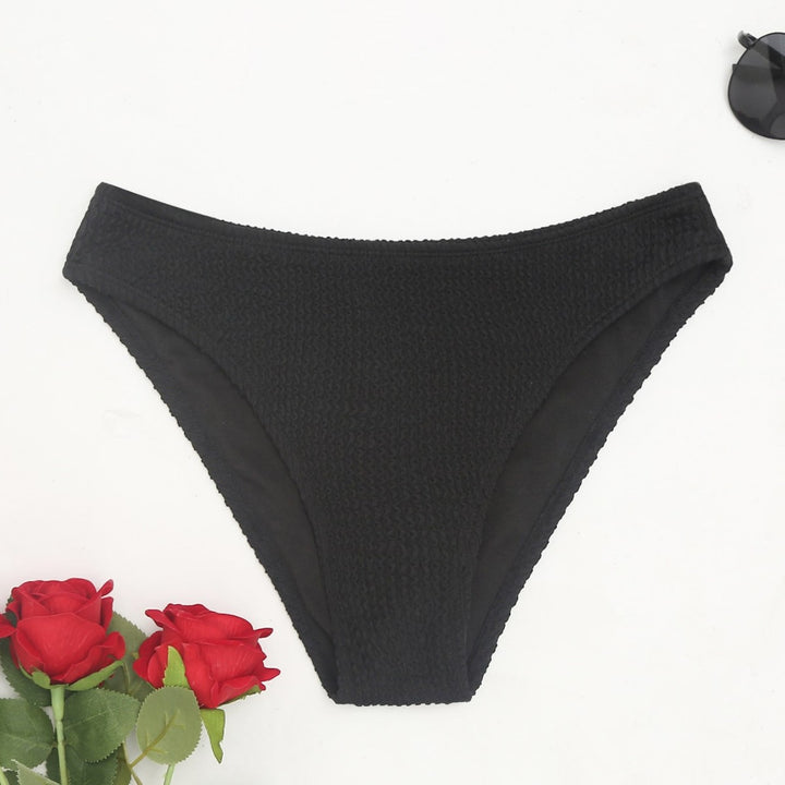 Women's High-Cut Bikini with Textured Design Mune Fashion