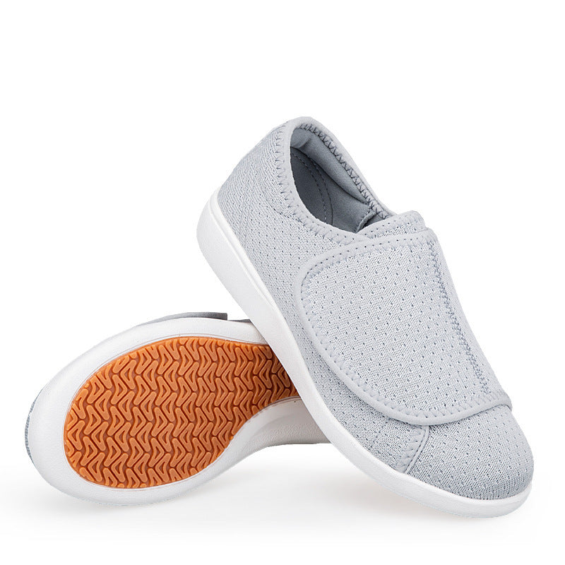 Men's orthopedic slipper with adjustable Velcro, breathable mesh and shock-absorbing foam sole Mune Fashion