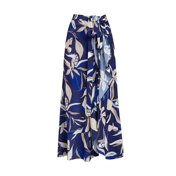 Women's bikini set with puff sleeves and elegant wrap skirt Mune Fashion