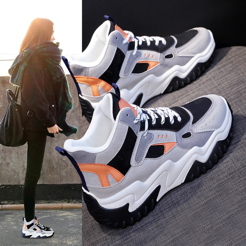 Women's sporty high-top sneakers with warming inner lining and non-slip sole Mune Fashion