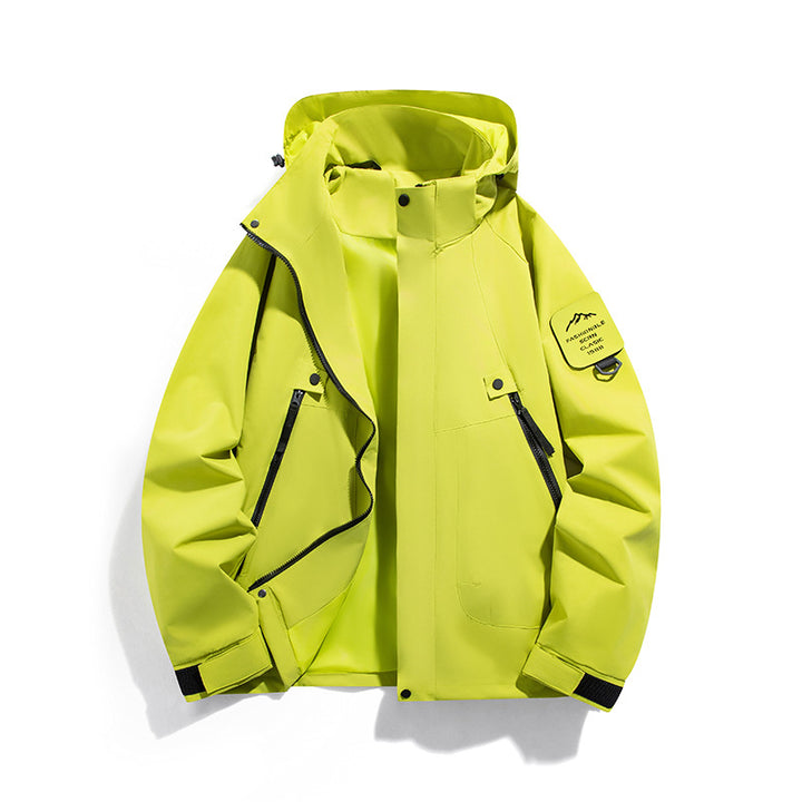 Men's wind and waterproof functional parka with zippered pockets and adjustable hood Mune Fashion
