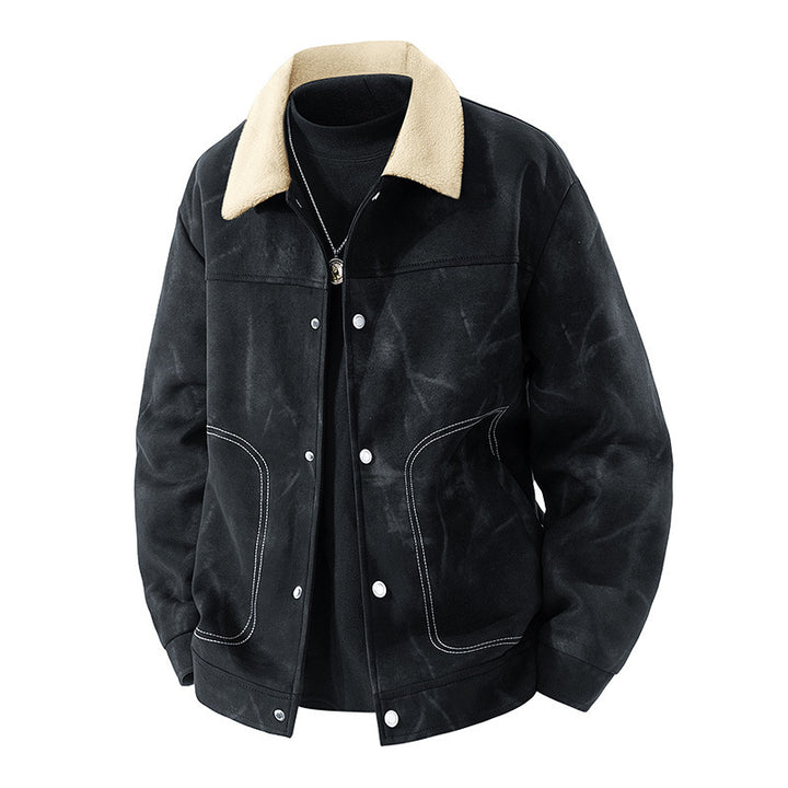 Men's Casual Jeans Jacket with Warm Lining Mune Fashion