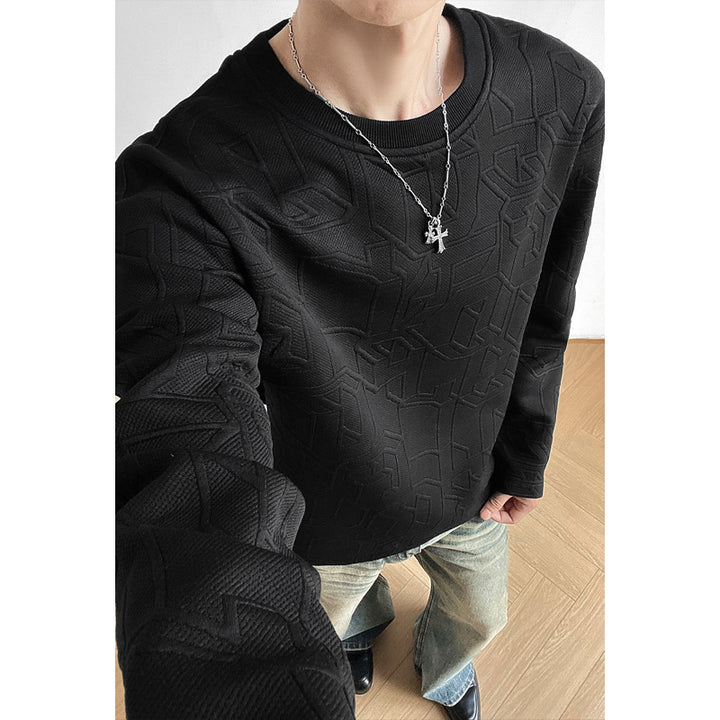 Men Stylish Sweatshirt with Textured Design Mune Fashion