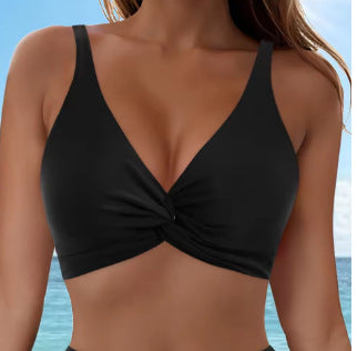 Women's Sporty Bikini Top with Twist Design Mune Fashion