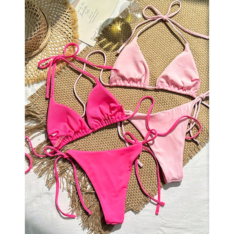 Women's Triangle Bikini Set with adjustable ties and elegant cut Mune Fashion