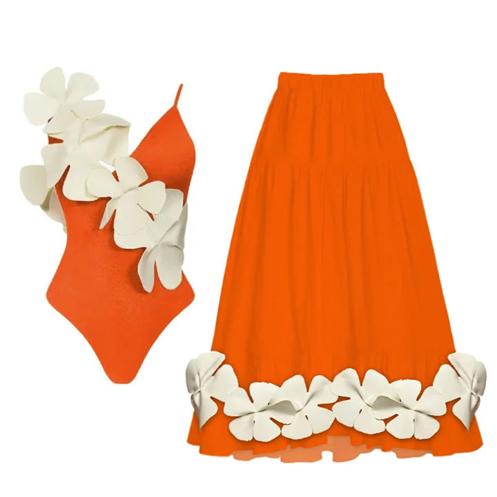 Ladies elegant swimsuit with floral design Mune Fashion