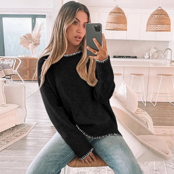 Ladies Stylish Oversized Sweater Mune Fashion