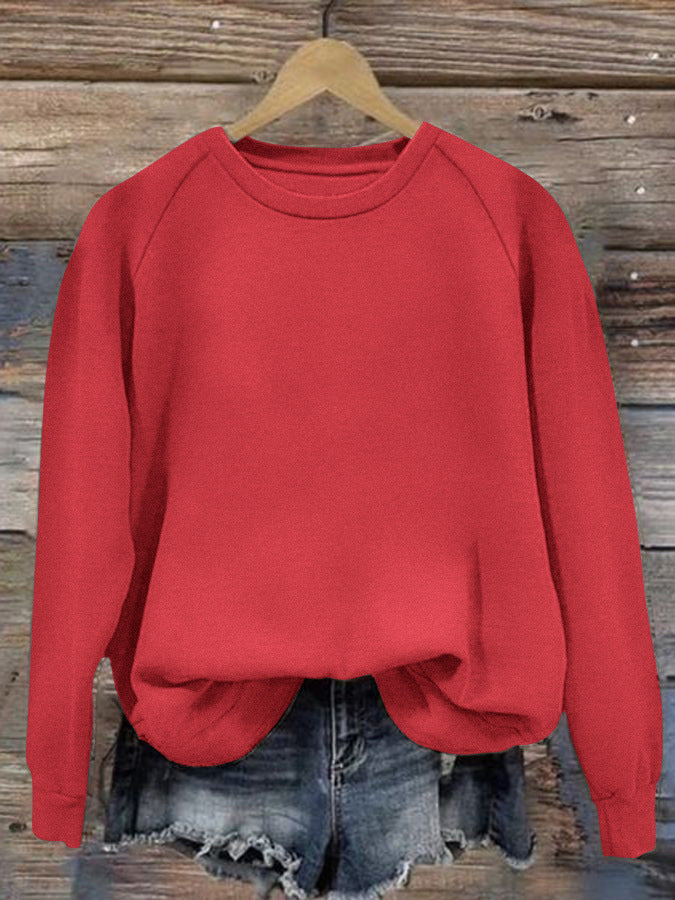 Women's Oversize Sweatshirt with Raglan Sleeves and Elastic Hem Mune Fashion