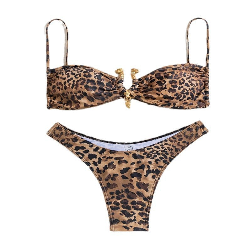 Women Elegant Triangle Bikini with Refined Details Mune Fashion