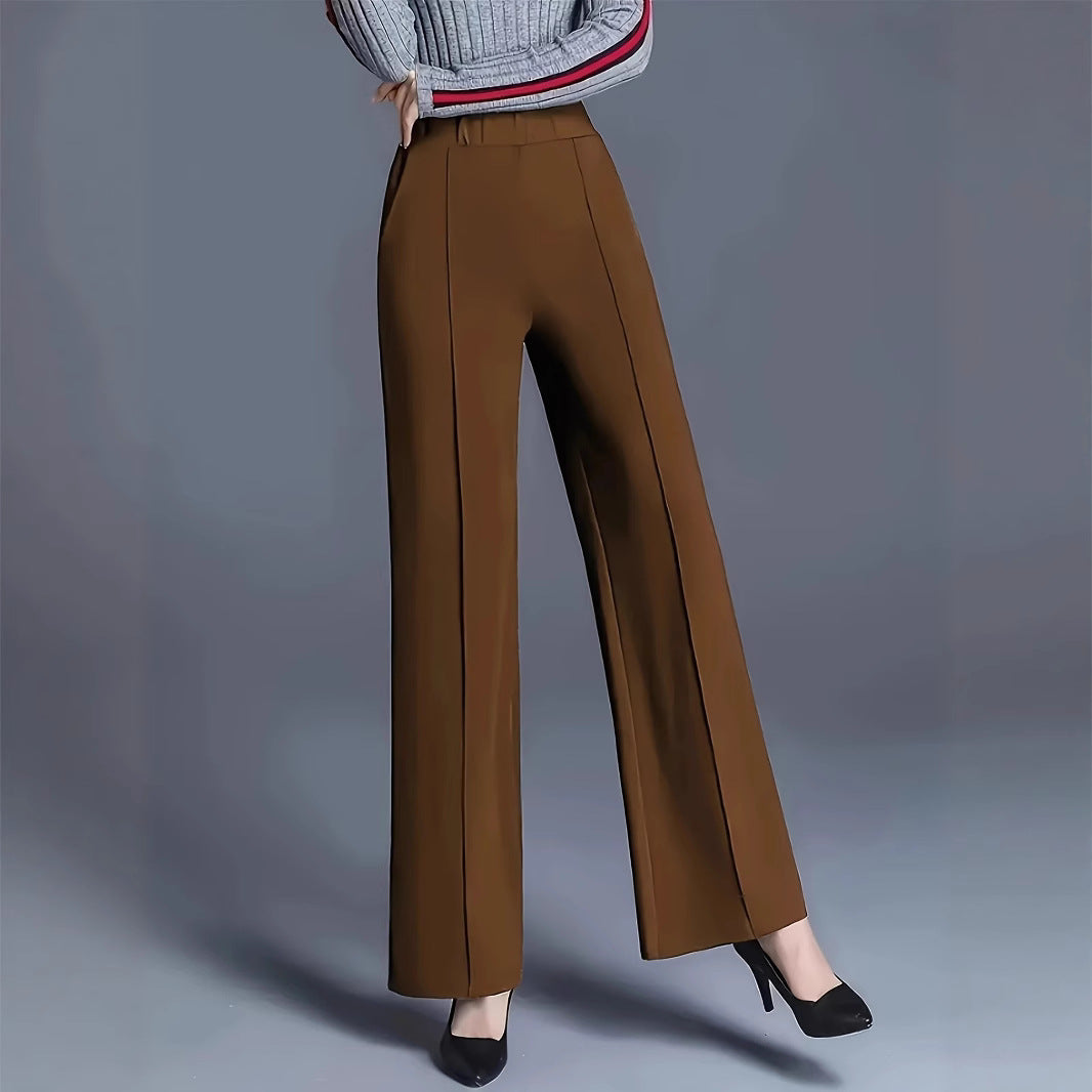 Ladies Elegant High-Waisted Dress Pants Mune Fashion