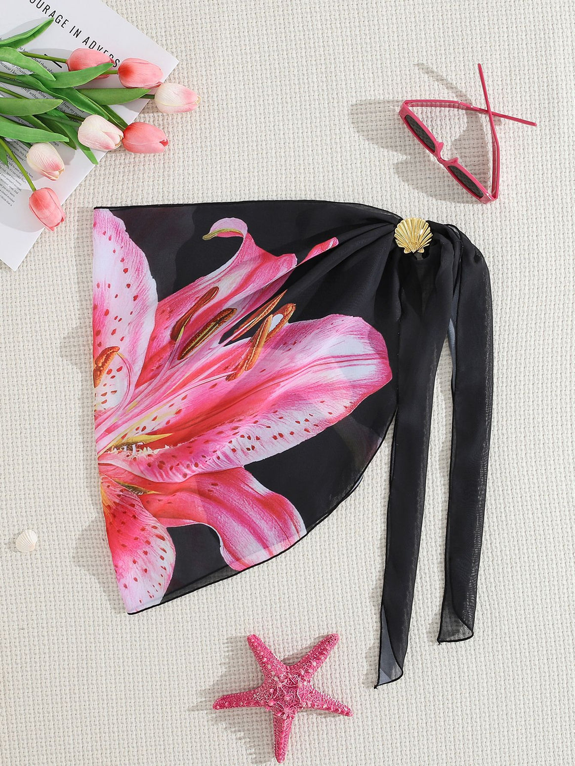 Ladies wrap skirt with ruffle details Mune Fashion