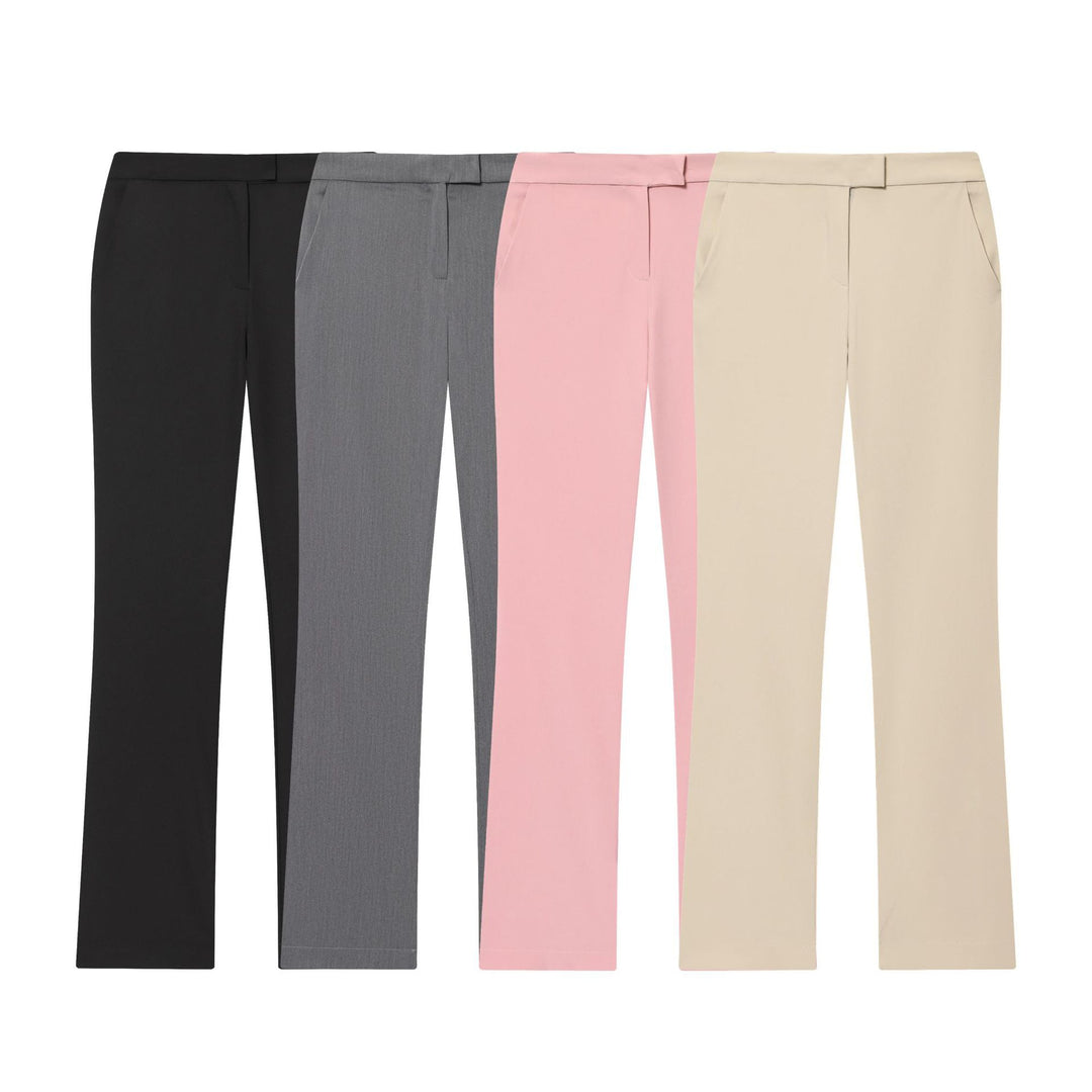 Women's tailored suit trousers with straight leg, concealed seam and side pockets Mune Fashion