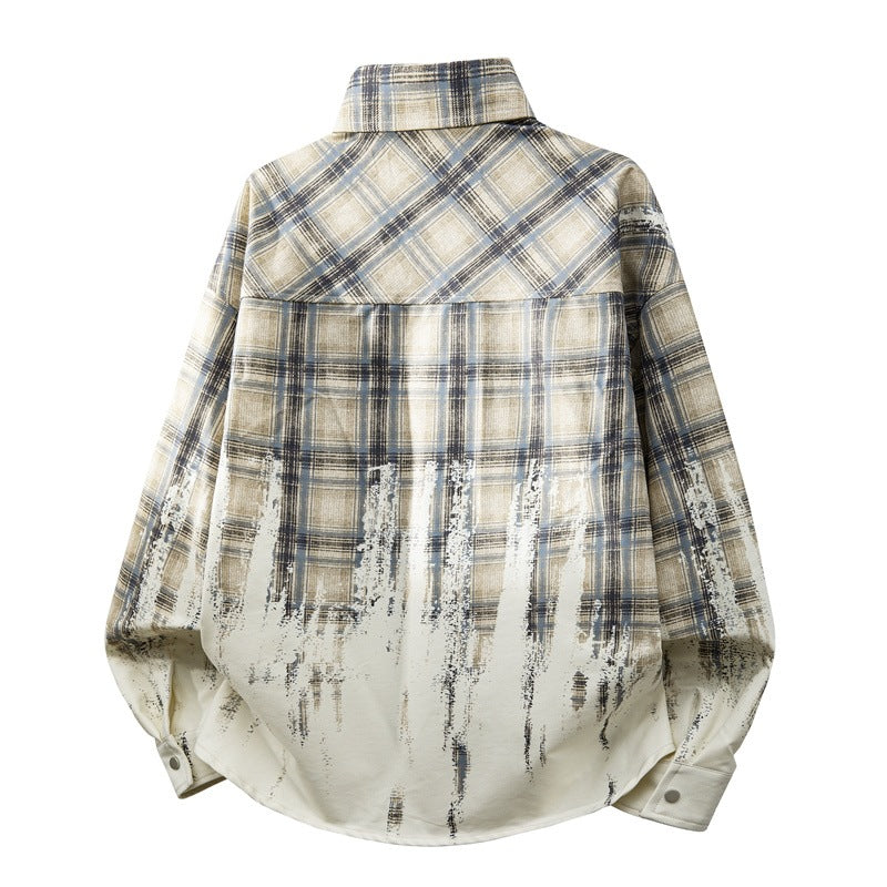 Men's Fashion Checkered Shirt Jacket Mune Fashion