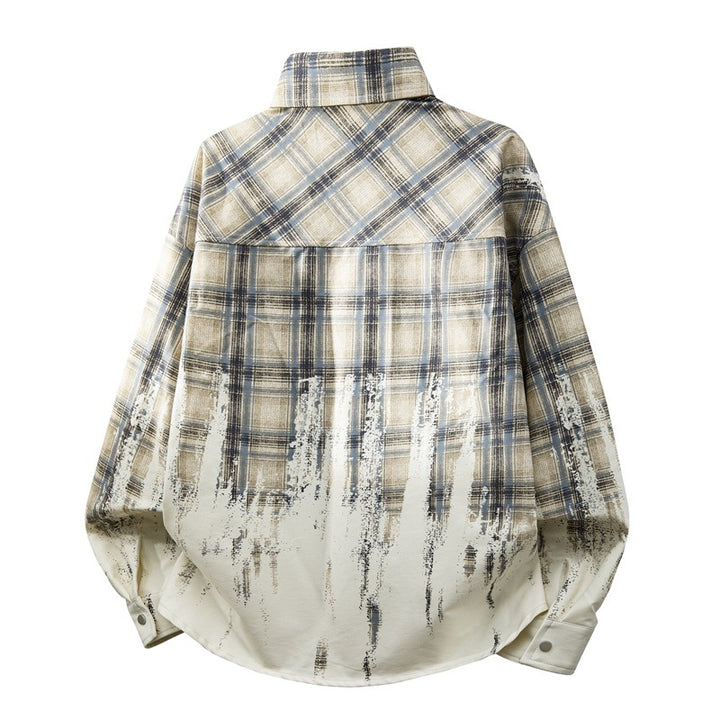 Men's Fashion Checkered Shirt Jacket Mune Fashion