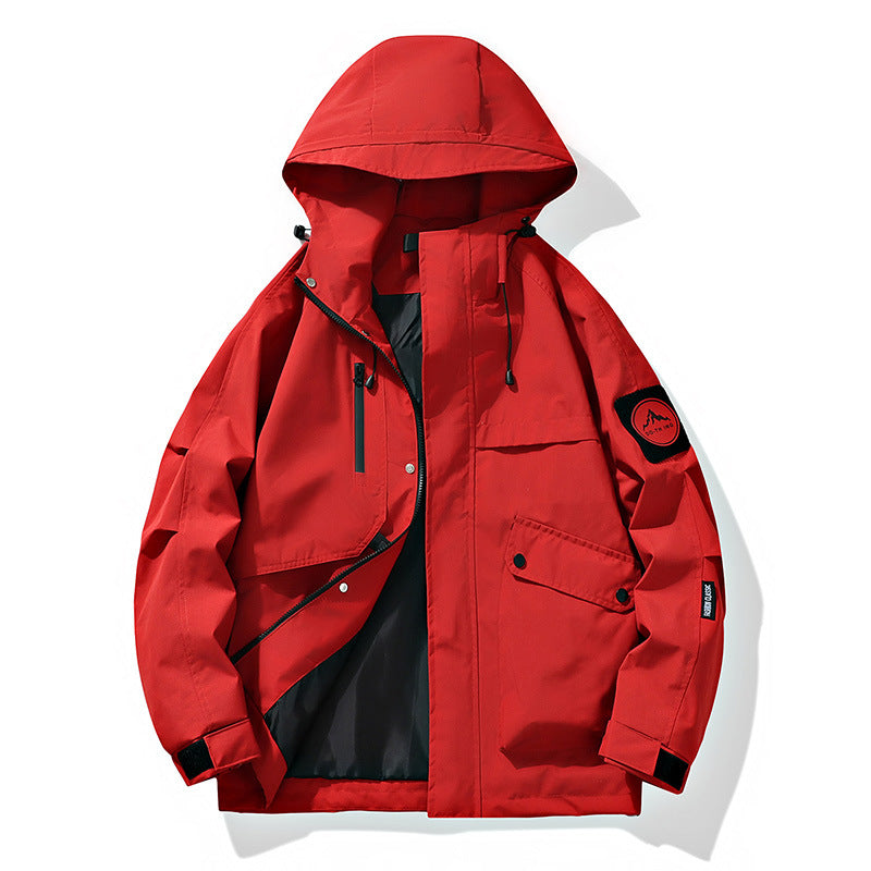 Men's Modular Rain and Wind Parka with welded seams, concealed zippers, and utility pockets Mune Fashion