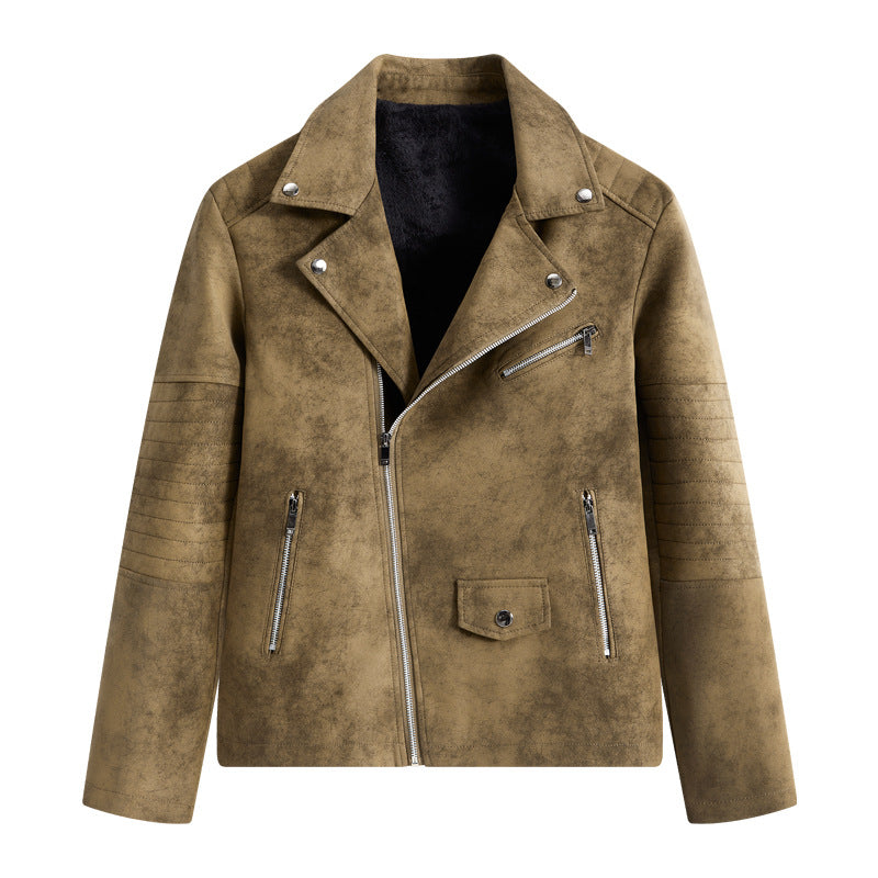 Men's Stylish Faux Leather Blouson Jacket Mune Fashion