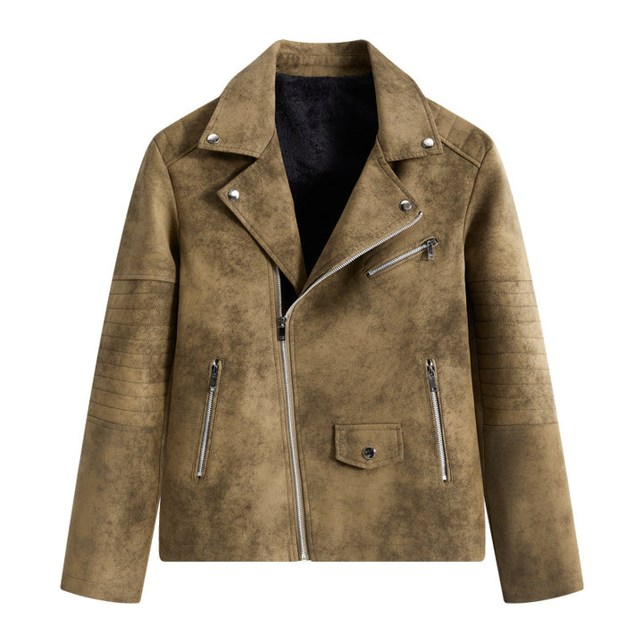 Men's Stylish Faux Leather Blouson Jacket Mune Fashion