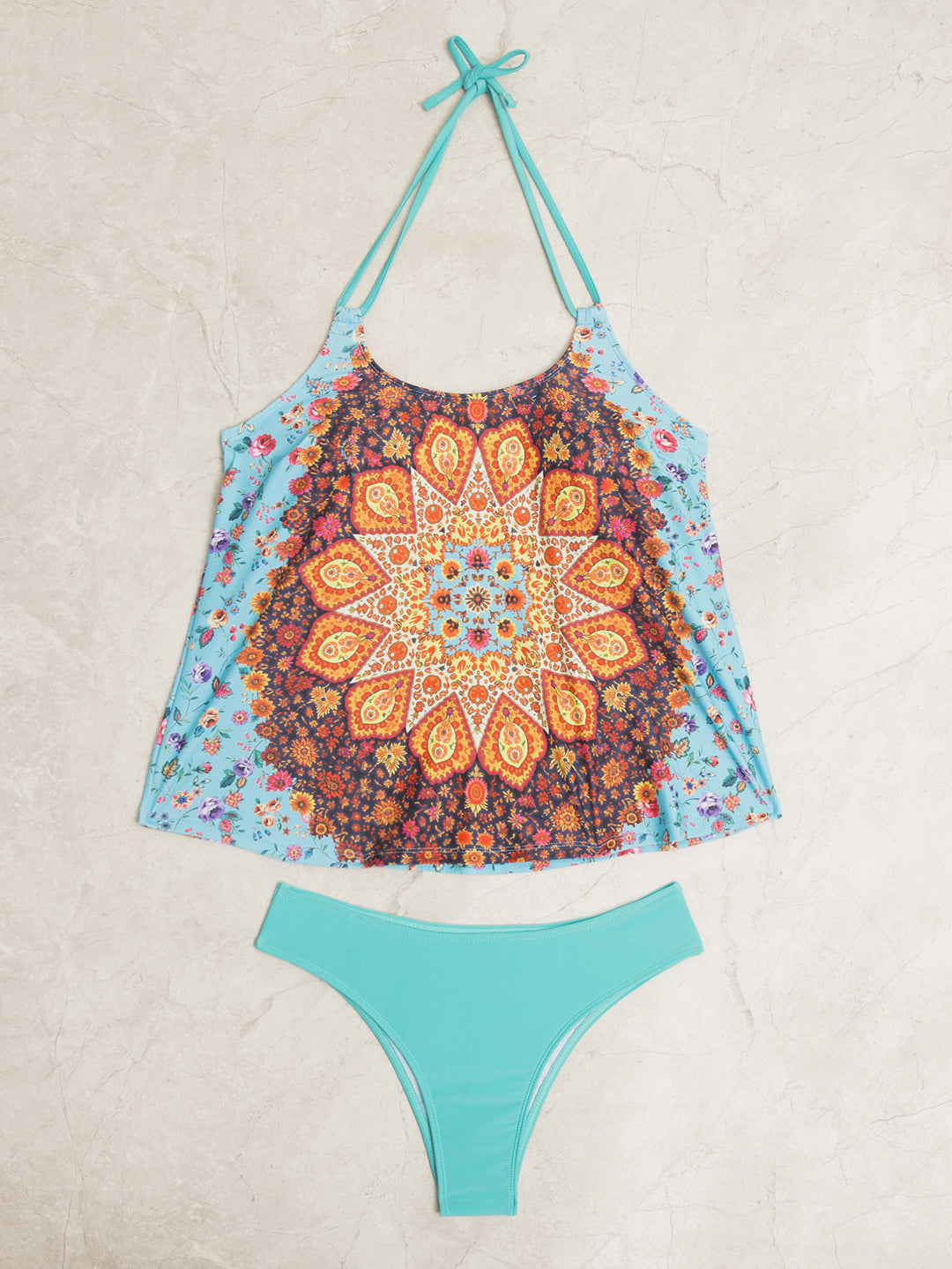 Women's tankini set with stylish pattern and casual cut Mune Fashion