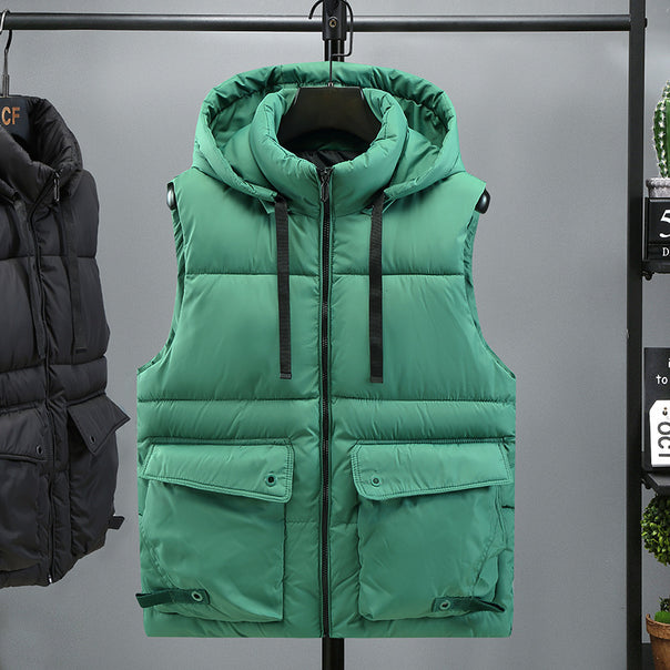 Men's Stylish Quilted Vest with Hood Mune Fashion